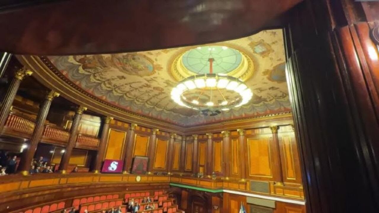 Riforma Giustizia, Nordio in Aula al Senato durante le dichiarazioni di voto