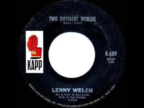 1965 HITS ARCHIVE: Two Different Worlds - Lenny Welch