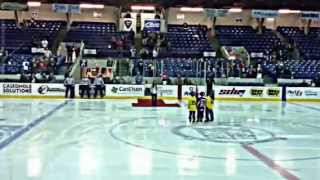 Brianna Rios singing the National Anthem
