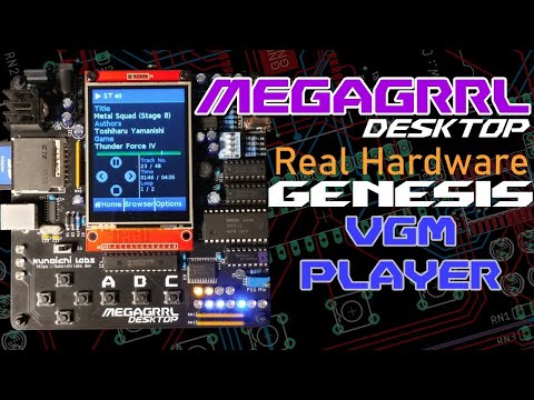 MegaGRRL DesKtop MegaDrive FM and PSG Real Hardware Music Player
