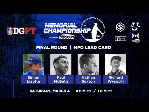 DGPT - 2017 Memorial Presented By Discraft - Round 4 (SmashCutt)