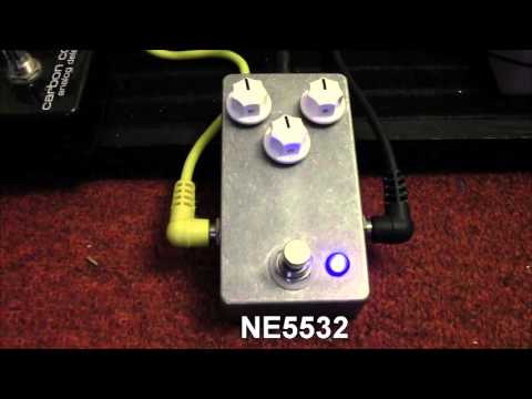 Pedal Demo and Op-Amp Chip Experiment (Lovepedal Eternity Burst Clone)