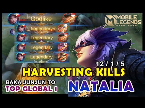 Harvest Kills by BAKA JUNJUN TO - Top Global 1 Natalia Gameplay | MLBB