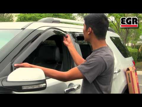 EGR Slimline In-Channel Window Visors With Superguard Hood Shield
