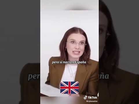 millie hablando español//#milliebobbybrown #shorts