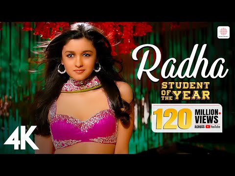 Radha - SOTY | Alia Bhatt | Sidharth Malhotra | Varun Dhawan | Udit Narayan | Shreya Ghoshal | 4K