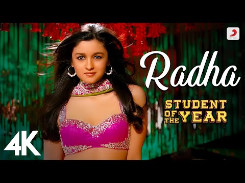 Radha - SOTY | Alia Bhatt | Sidharth Malhotra | Varun Dhawan | Udit Narayan | Shreya Ghoshal | 4K