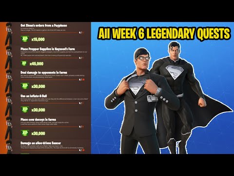All Week 6 Legendary Quests|Week 6 Challenge Guide|Fortnite Challenges