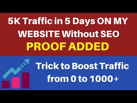 How I Generated 5K Blog Traffic On My Website in 5 Days Without SEO Video