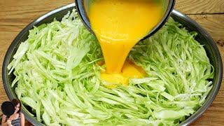 Just pour eggs over the cabbage and the result will be amazing! Healthy and delicious!