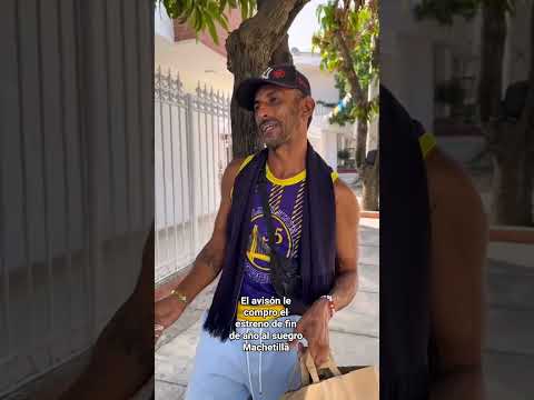 el avisón le compro el estreno de fin de año al suegro Machetilla