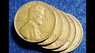 1944 No Mint Mark Wheat Penny - Highest Mintage Of All Wheaties