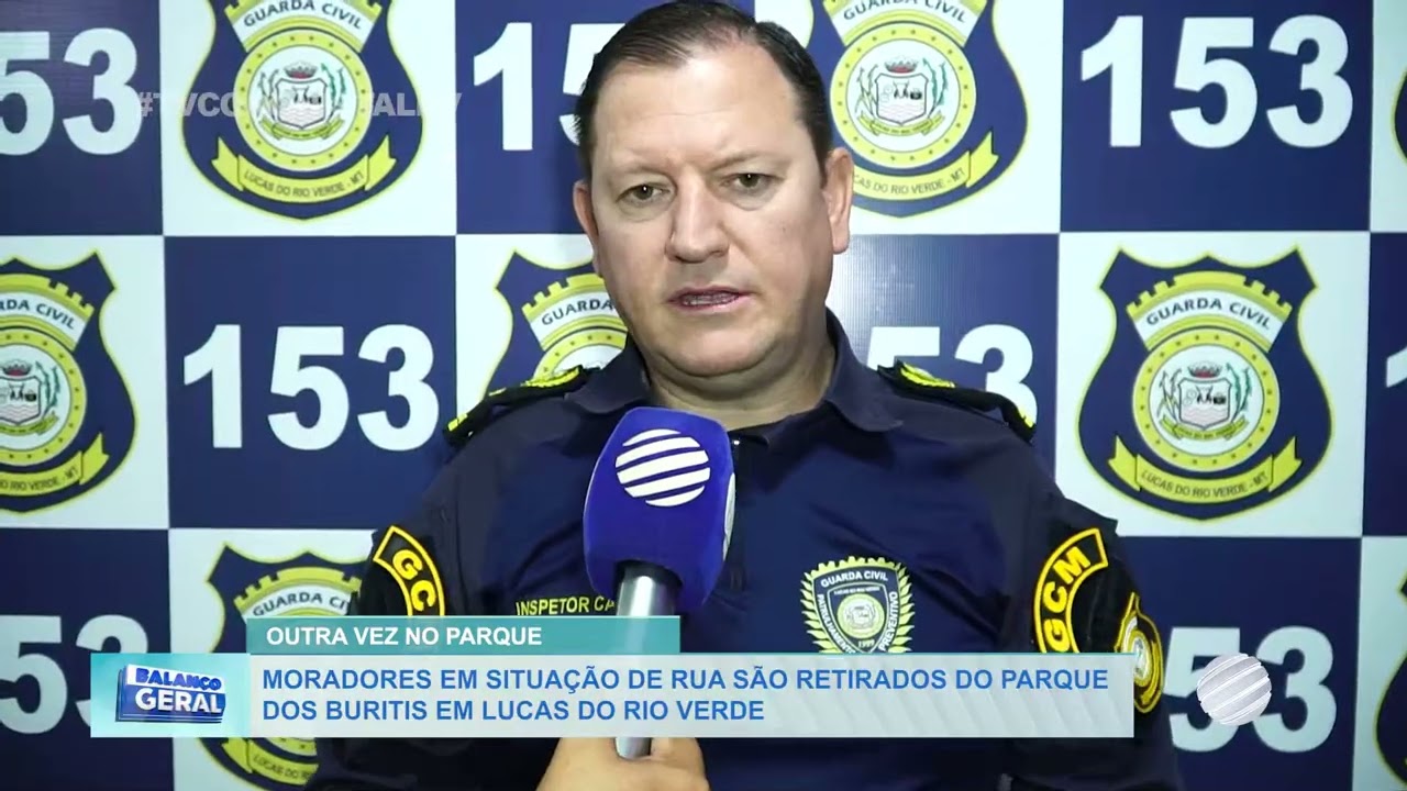 Moradores em situação de rua são retirados do Parque dos Buritis em Lucas do Rio Verde