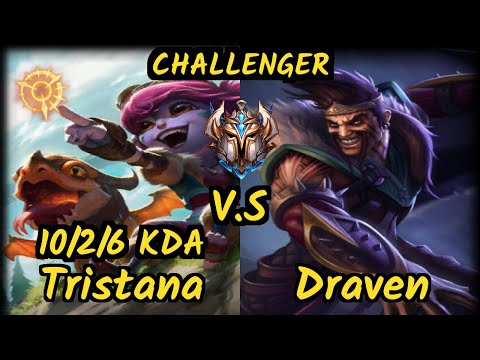 TSM Zven (TRISTANA) vs DRAVEN - 10/2/6 KDA BOTTOM ADC CHALLENGER GAMEPLAY - NA