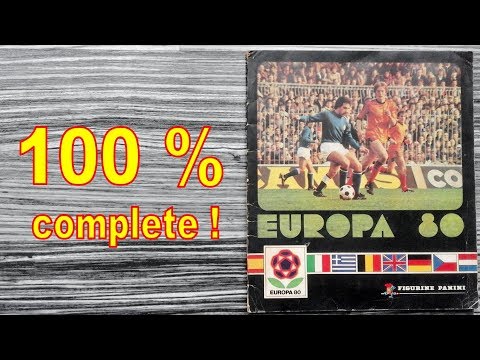 Panini Album UEFA Euro "Europa 80" Italia - 100 % COMPLETE / FULL / LLENO / COMPLETO