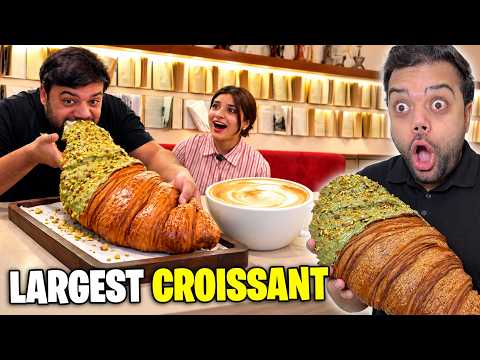 I Tried The World’s Largest Croissant & Giant Coffee 🔥 thumbnail