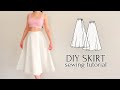 DIY Adjustable Midi Wrap Skirt Sewing Pattern