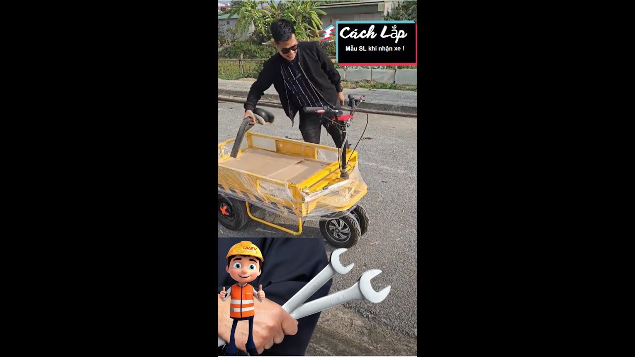 Hướng dẫn lắp và sử dụng Xe điện chở hàng SL  #xedienchohang #hkev #tbr1 #tb200 #st #sl #js