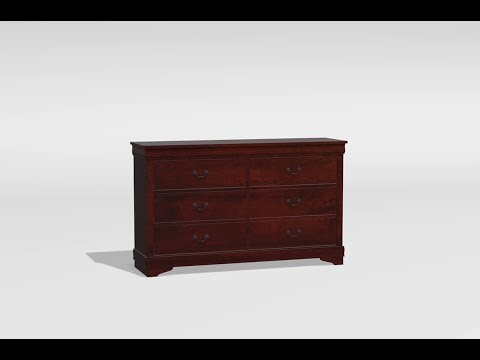 FURNITURE OF AMERICA LOUIS PHILIPPE III DRESSER (CM7866CH D) image 1