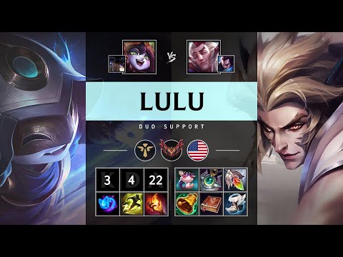 Lulu Support vs Rakan - NA Grandmaster Patch 25.06