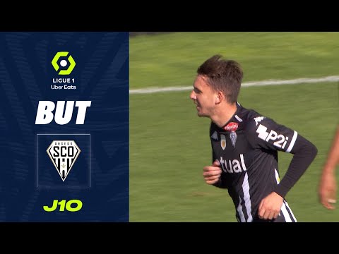 But Adrien HUNOU (10' - SCO) ANGERS SCO - RC STRASBOURG ALSACE (2-3) 22/23