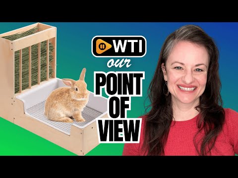 Large 2-in-1 Rabbit Hay Feeder & Litter Box Set - WTI product video review