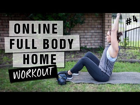 ONLINE HOME WORKOUT #4 - NO EQUIPMENT // Full Body Strength & Cardio Workout!!