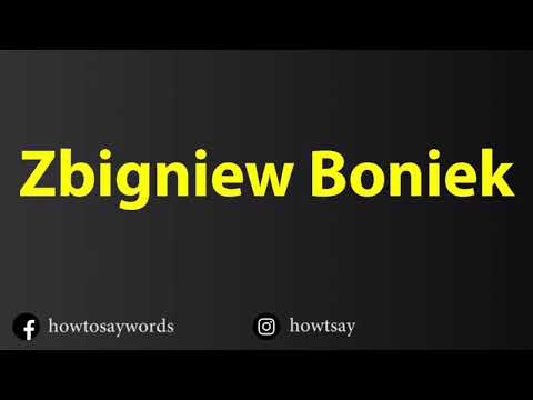 How To Pronounce Zbigniew Boniek