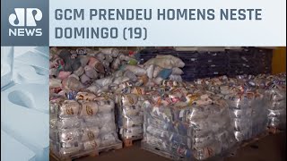 Homens tentam furtar doações destinadas ao RS na Praia Grande em SP