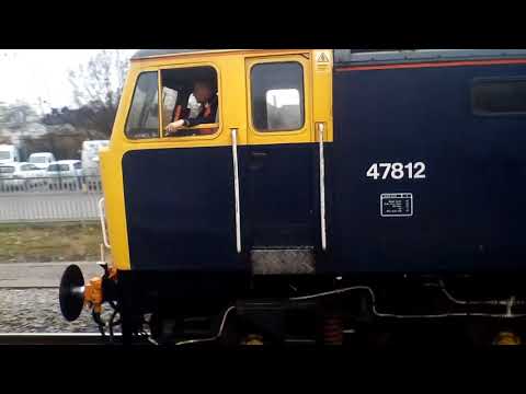 47812 & 47813 thrash out of Peterborough 30/03/18