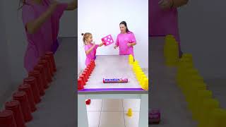 Who Will Win the Colore Cups Challenge #short Eva Alisa Family Shorts 