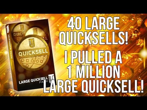UNBELIEVABLE!1 Million Large QuickSell Pull!40 Large Quicksell Pack Bundle!Madden 16 Ultimate Team