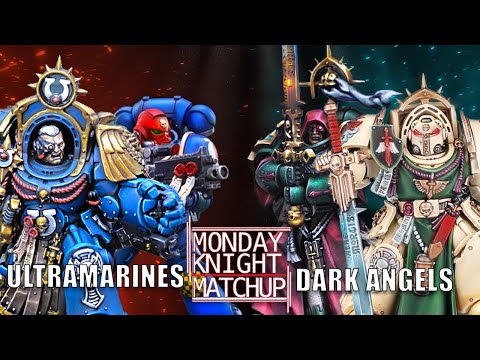 Ultramarines vs Dark Angels - Warhammer 40K Battle Report | Monday Knight Matchup
