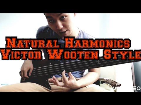 How To Play Harmonics On Bass Guitar A La Victor Wooten - Amazing Grace With Natural Harmonics