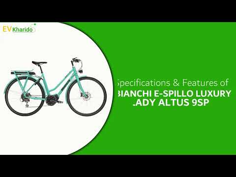 BIANCHI E SPILLO LUXURY LADY ALTUS 9SP electric bicycle features and specifications