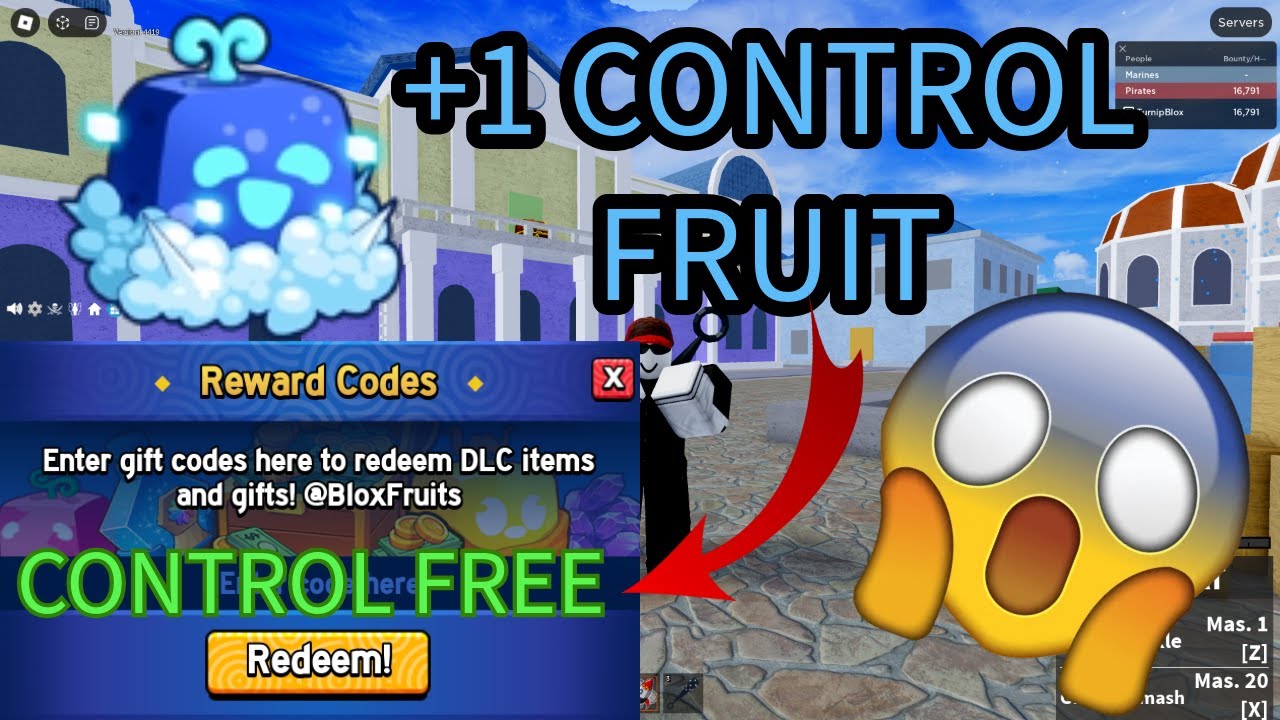FREE CONTROL FRUIT CODE BLOXFRUITS (OP) | ROBLOX
