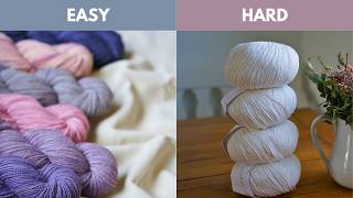 Ranking Knitting Fibers from Beginner to Pro
