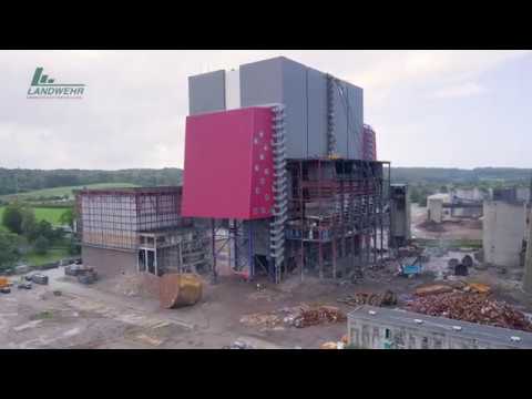 Kraftwerks Rückbau in Dänemark - Sprengung Denox