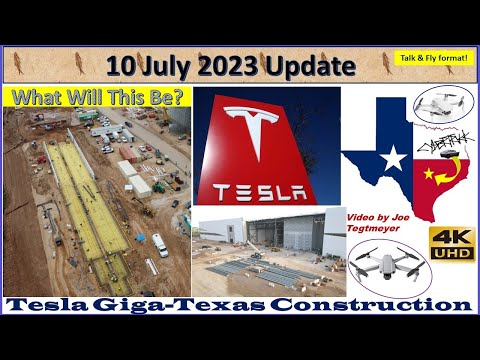 CT Line Standup! E Cathode Work & Multi-Level Parking Start! 10 July 2023 Giga Texas Update(07:35AM)