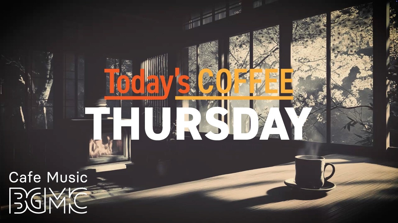 THURSDAY COFFEE: Peaceful Sunlit Café Jazz ☕ Relaxing Piano for Study & Deep Focus