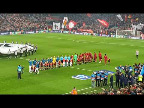 You Never Walk Alone Liverpool VS Genk UEFA Champions League Anthems Bonfire Night 05/11/19