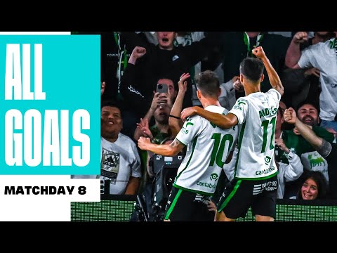 TODOS los GOLES de la JORNADA 8 de LALIGA HYPERMOTION 2025/26