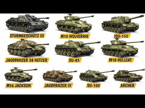 Every WW2 Tank Destroyer EXPLAINED in 14 Minutes
