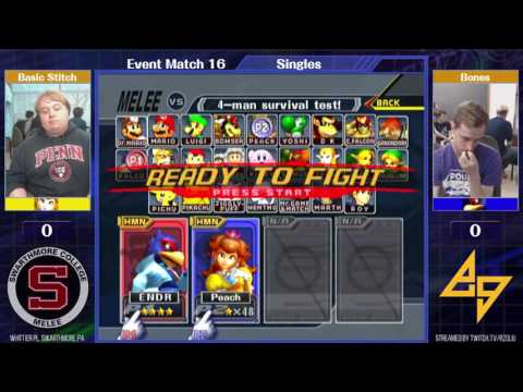 Event Match 16: Basic Stitch (Peach) vs Bones (Falco) - Pools