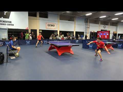 Westchester Table Tennis Center September September 2021 Open Singles Finals Jian Li vs Jishan Liang