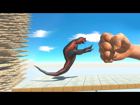 Epic Punch in Spikes - Animal Revolt Battle Simulator