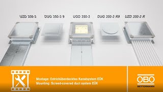 OBO EÜK esztrichbe ágyazott, zárt csatornák