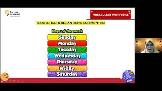 TEMA 3 - HARI DAN BULAN (DAYS AND MONTHS)