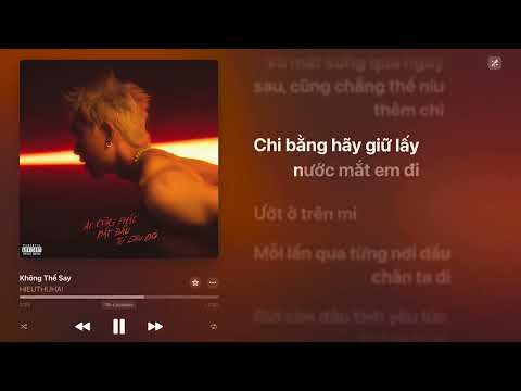 (KARAOKE BEAT CHUẨN) HIEUTHUHAI - Không Thể Say (prod. by Kewtiie)