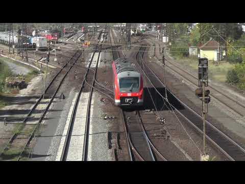 Rail Traffic  Maintal Gemünden  Retzbach Zellingen Güterzüge im Blockabstand Teil 1/3